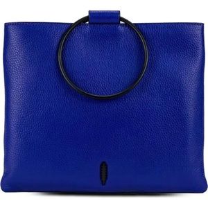 Thacker Le Pouch Clutch Crossbody Leather Bag Indigo Blue NWT
